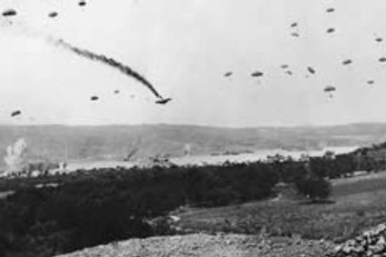German paratroops over Crete